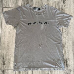 Distressed "Mama" t-shirt - XS